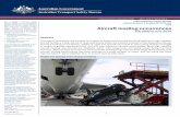 Aircraft loading occurrences - Australian Transport Safety · PDF fileaircraft loading occurrences are relatively minor, with cargo locks not being raised being the most common. More