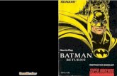 Batman Returns - Nintendo SNES - Manual -  · PDF filekonami. how to play batman returns instruction booklet sns-8j-bsa sys r f m