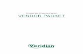Consumer Choices Option VENDOR PACKET - Veridian · PDF file · 2017-12-07cco_3/16 Background check information disclosure form An employee or individual vendor of a Consumer Choices