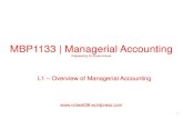 MBP1133 | Managerial Accounting · PDF fileMBP1133 | Managerial Accounting Prepared by Dr KhairulAnuar L1 –Overview of Managerial Accounting  . 2 ... answer