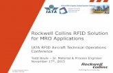 Rockwell Collins RFID Solution for MRO Applications - ATA •Airbus •Birth record approach ... — Commercial –46% of sales ... © 2015 Rockwell Collins. All rights reserved. ATA
