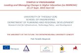 UNIVERSITY OF THESSALY [GR] SCHOOL OF …lamanche-tempus.eu/frontend/files/pdf/Presentation_16.09_._Pan... · the university of the future: the entrepreneurial university concept
