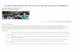 151A Introduction to Accounting Course Syllabusmbooth/Course Documents/151A Introduction to... · 151A Introduction to Accounting Course Syllabus ... partnership and corporation ...