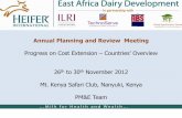 Annual Planning and Review Meeting - eadd.wikispaces.com Matrix Presentation... · realizing livelihood transformation for farmers through increased dairy incomes) ... Extension services