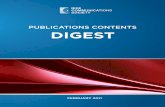 PUBLICATIONS CONTENTS DIGEST - · PDF fileEIC, IEEE Network Magazine - Tom Chen EIC, IEEE Wireless Communications Magazine - Michael Fang AEIC, IEEE Wireless Communications Magazine