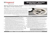 Evolution Series Poke-Thru Devices Product Specification · PDF fileWiremold ® Evolution ™ Series Poke-Thru Devices are the ... see the Device Plates and Bottom Feed Plates sections