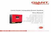 Giant Power Integrated Power System User Manual 800-4000W MPPT User Manu… · Giant Power Integrated Power System User Manual ... such as tube light, ... confined space if the area