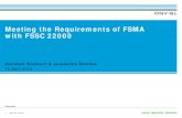 Meeting the Requirements of FSMA with FSSC 22000 April FSSC 22000 vs FSMA-Combined...Kathleen Wybourn Director Food & Beverage . DNV GL NA . Jacqueline Southee . US Liaison . FSSC
