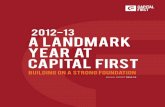2012-13 A landmark year at capital first Report-2013.pdfA landmark year at capital first ... He recently concluded India’s largest management buyout with Warburg ... working capital