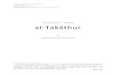 E X P L A I N I N G S Ū R A H al-Takāthurauthentic-translations.com/trans-pub/at_misau_23.pdfTitle: Explaining Sūrah al-Takāthur Original Title: ږټ ڪقج ڥـلڅت Original