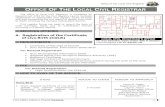 OFFICE OF THE LOCAL CIVIL REGISTRAR - Official · PDF fileOffice of the Local Civil Registrar ... Affidavit of two [2] disinterested persons present ... Affidavit of cohabitation if