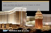 SAP TechEd && d-code Las Vegas in · PDF fileSAP TechEd && d-code ... The following Terms and Conditions are in addition to the SAP TechEd && d-code Las Vegas in 2014 ... given the