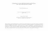 Credit and Monetary Policy: An Australian · PDF fileCREDIT AND MONETARY POLICY: AN AUSTRALIAN SVAR Leon Berkelmans 1. Introduction Credit is an important macroeconomic variable that