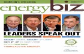 LEADERS SPEAK OUT - energycentral.fileburstcdn.comenergycentral.fileburstcdn.com/EnergyBizMagazine/2014/SeptOct14.pdfLEADERS SPEAK OUT Nick Akins Leo Denault Tony Earley Tom Farrell