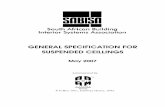 GENERAL SPECIFICATION FOR SUSPENDED … South African Building Interior Systems Association ... Membership constitutes manufacturers and suppliers of ... General Specification for