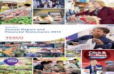 Tesco PLC Annual Report and Financial Statements … COVER FRONT COVER Tesco PLC Annual Report and Financial Statements 2014 Tesco PLC Tesco House Delamare Road Cheshunt Hertfordshire
