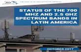Spectrum Allocation in 700 MHz and 2.5 GHz in Latin America · PDF fileargentina: refarming and new players .....35 mexico: recovery of the 2.5 ghz band and tender .....37 conclusion
