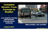 Complete Streets: From Concept to Reality!media.metro.net/projects_studies/sustainability/images/Complete... · Complete Streets: From Concept to Reality!-Los Angeles County ... Akron,