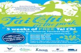 5 weeks of FREE Tai Chi - Knox City Council · PDF fileKnox City Council, Knox Social and Community Health, Chinese Elderly Citizen Club and Knox Environment Society proudly presents