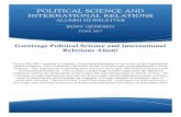 POLITICAL SCIENCE AND INTERNATIONAL RELATIONS · PDF filevery large class of Political Science and International Relations majors in September 2017. 2 ... 7 Five Geneseo Political