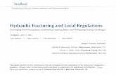 Hydraulic Fracturing and Local Regulationsmedia.straffordpub.com/products/hydraulic-fracturing-and-local...Hydraulic Fracturing and Local Regulations Leveraging State Preemption, Addressing