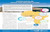 AFRICAPOLIS - OECD. · PDF fileAfricapolis — composante d’e-Geopolis — comble ce manque. Africapolis est : • La seule base de données homogène et géolocalisée sur les dynamiques