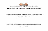 Government of Sierra Leone Ministry of Health and · PDF fileGovernment of Sierra Leone Ministry of Health and ... The Expanded Programme on immunisation ... The Ministry of Health