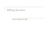 Billing Systems - · PDF fileBilling Systems Billing system basics ... Intasys Billing Technologies Intec Telecom Systems Inc. ... Protek (now Viziqor Solutions) Rodopi Billing Software