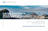 LATIN AMERICA INVESTMENT CONFERENCE - CFA · PDF fileThe 2018 CFA Institute Latin America Investment Conference is a ... HSBC · JPMorgan Chase · Morgan Stanley · Royal Bank of ...