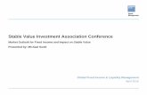 Stable Value Investment Association Conference - Schedschd.ws/hosted_files/springseminar2015/7a/4.13@1100.Stable Value...Stable Value Investment ... The economic and market forecasts