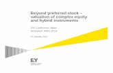 Beyond preferred stock – valuation of complex equity and ... · PDF file19.01.2015 · Beyond preferred stock - valuation of complex equity and ... valuation of complex equity and