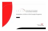Evaluation of Ohio’s CCA Funded Programs - uc. · PDF fileEvaluation of Ohio’s CCA Funded Programs. ... CCA Outcome Evaluation Presentation Slide 5 ... Hours of tx per week Manual