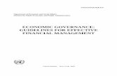 Economic Governance: Guidelines for Effective Financial ... · PDF fileECONOMIC GOVERNANCE: GUIDELINES FOR EFFECTIVE ... Comments and inquiries regarding this report may ... guidelines