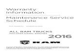 Warranty Information Maintenance Service  · PDF fileWarranty Information Maintenance Service Schedule ... See page 11 for details. ... affiliated companies.,