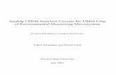 Analog CMOS Interface Circuits for UMSI Chip of ... · PDF fileAnalog CMOS Interface Circuits for UMSI Chip of Environmental Monitoring Microsystem ... MP5 MP6 MP7 MP8 form a wide