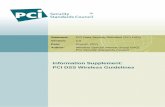 Information Supplement - PCI DSS Wireless Guidelines · PDF fileInformation Supplement: PCI DSS Wireless Guidelines Standard: PCI Data Security Standard (PCI DSS) Version: 2.0 Date: