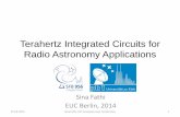 Terahertz Integrated Circuits for Radio Astronomy Applications · PDF fileTerahertz Integrated Circuits for Radio Astronomy ... Band 2 (640- 800 GHz) by KOSMA ALMA ... Terahertz Integrated