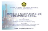 STATUS STATUS OIL & GAS EXPLORATION AND OIL & GAS EXPLORATION AND ... · PDF fileministry of energy and mineral resources the republic of indonesia status status oil & gas exploration