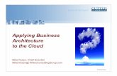 Applying Business Architecture to the Cloud - …c.ymcdn.com/sites/ Business Architecture to the Cloud ... Architecture is intended to influence decisions • Strategic, ... Strategic