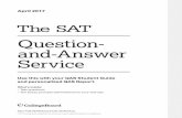 Question- and-Answer Service - Maine · PDF fileii Question-and-Answer Service April QAS 2017 ABOUT THE COLLEGE BOARD The College Board is a mission-driven not-for-profit organization