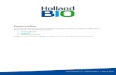 Expert profiles - HollandBIO · PDF fileExpert profiles This document ... ABN AMBRO ttopstart PNO Consultants ... the merger between Transave Inc. and Insmed (INSM