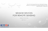 SENSOR DEVICES FOR REMOTE SENSING - cmu.edu · PDF fileSENSOR DEVICES FOR REMOTE SENSING DONG KYOOKIM 2017.9.11 The 14thU.S.-Korea Forum on Nanotechnology: ... Penetration Camera.