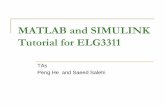 MATLAB and SIMULINK Tutorial for ELG3311 - …rhabash/matlamsimulink.pdf 9/18/2006 ELG3311: Electric Machines and Power Systems 24 Introduction to Matrices in Matlab Defining Matrices