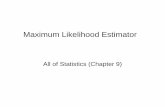 Maximum Likelihood Estimator - University of Kansasjhuan/EECS940_S12/slides/MLE.pdf• Notation: Fisher Information is defined as Measure how quickly pdf will change Larger fisher