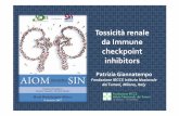 Tossicità renale da Immune checkpoint inhibitors - · PDF fileTossicità renale da Immune checkpoint inhibitors ... Cerny Edwards BKSlide et al. Cancer. 2002 3.0 2.5 2.0 ... –Currently