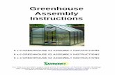 Greenhouse Assembly Instructions - Summer … Assembly Instructions x 1.93m) 6 6 x 8 GREENHOUSE 01 ASSEMBLY INSTRUCTIONS 6 x 6 GREENHOUSE 02 ASSEMBLY INSTRUCTIONS 6 x 4 GREENHOUSE