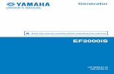 OWNER’S MANUAL - Electric Generators Direct on your purchase of your new Yamaha. This manual will provide you with a good basic understanding of the operation and main- tenance of