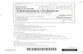 Chemistry/Science - Pearson qualifications | Edexcel, …qualifications.pearson.com/content/dam/pdf/GCSE/Science...Centre Number Candidate Number Write your name here Surname Other