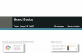 Brand Basics - · PDF fileBrand Basics Date: May 29, 2015 ... Pepsi, or the Body Shop. To start thinking like your own favorite brand manager, ask yourself the same question ... presentations