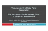 The Automotive Body Parts Association The Truth About ... · PDF fileThe Automotive Body Parts Association The Truth About Aftermarket Parts: ... Aftermarket Parts can be Traced to
